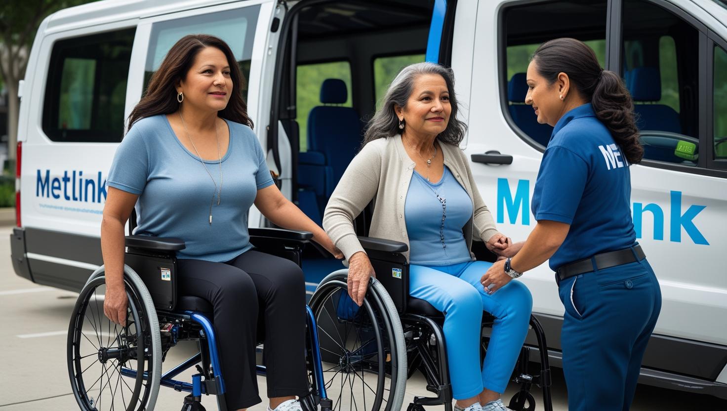 Wheelchair Transportation – For individuals who use wheelchairs but do not require a stretcher. brand it with metlink services